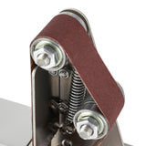 Xuthusman Mini Belt Sander - Electric Bench Grinder Sanding Machine, 7 Adjustable Table Top Grinder Polisher Buffer for DIY Craft Woodworking Stained Glass Jewelry Making Xuthusman