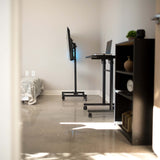 VIVO Mobile TV Display Stand for 13 to 42 inch LED LCD Flat Panel Screens, Rolling Floor Stand Height Adjustable Mount with Wheels STAND-TV07W VIVO