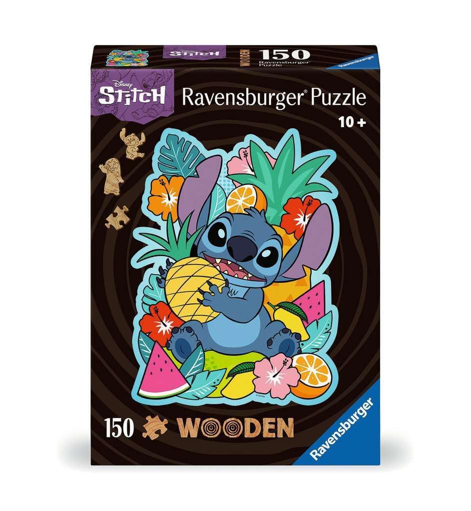 Ravensburger - Disney Wooden Stitch Puzzle, Wooden Puzzle, Gift for Adults and Children 10+ Years, 15 Figures, 150 Pieces, 20x25cm Ravensburger