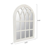 Runglecho Farmhouse Window Pane Mirror, Large Decorative White Wall Mirror for Living Room Kitchen Entryway, 24 L x 34,White Runglecho