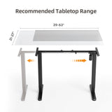 Claiks Standing Desk Frame, Electric Stand Up Desk Legs Frame Workstation Up to 63",T-Shaped Adjustable Standing Computer Desk for Home and Office, (Black Frame only) Claiks