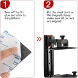 Sovol 2 Pack Resin 3D Printer Flex Building Plate, Spring Steel Flexible Plate and Magnetic Base Platform for Saturn 2 8K/ Saturn 3/ Saturn 3 Ultra/Saturn 4/Saturn 4 Ultra/Saturn 8K 224x129mm Sovol