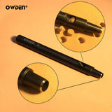 OWDEN Professional 6pc Leather Hollow Punch Set, Size 1.0-5.0mm, Black, Steel, Manual, 6 Holes, Free Mini Cutting Mat OWDEN