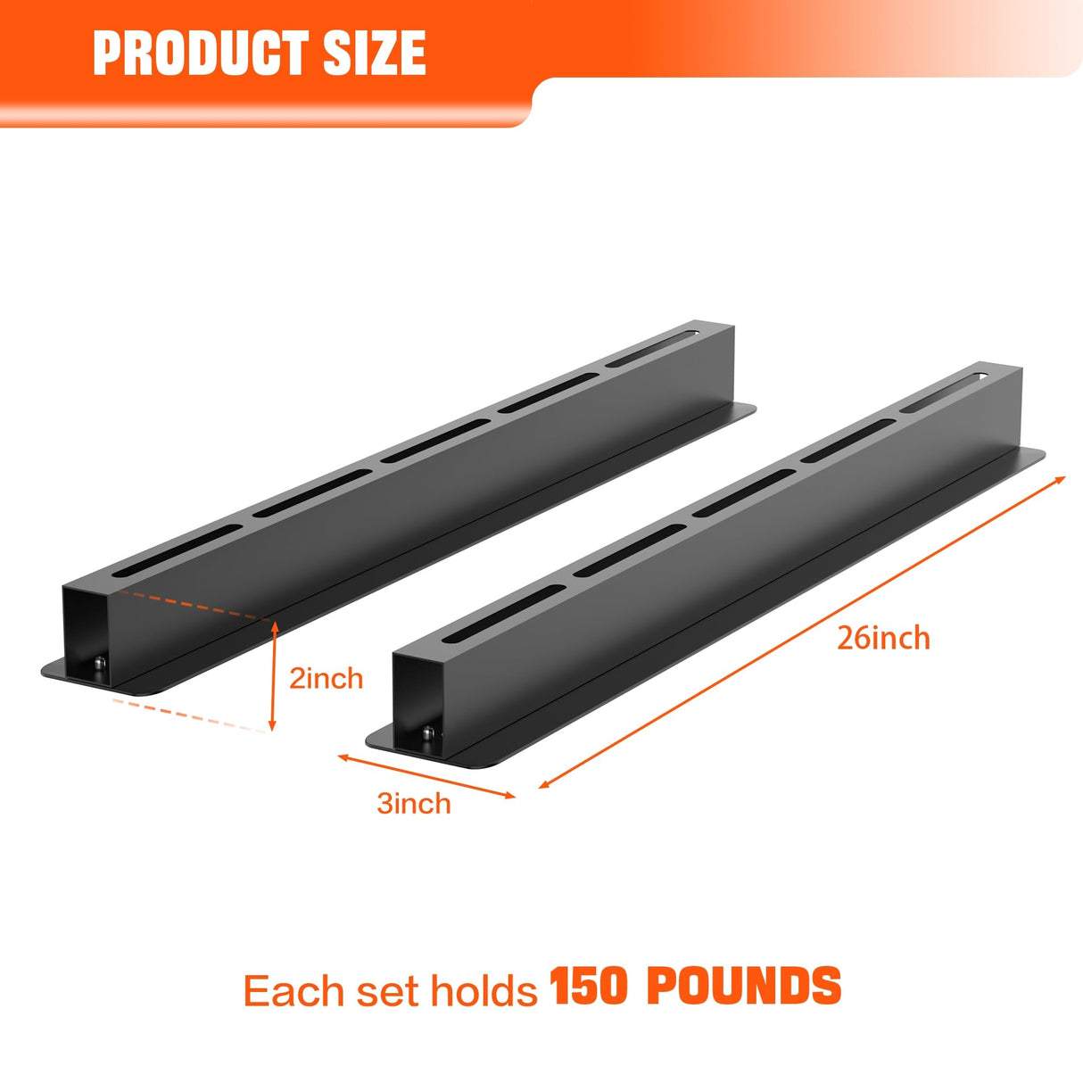 TORACK Garage Ceiling Bin Storage Rack, Adjustable Heavy Duty Overhead Tote Storage Rail System(for 5 Bins, Bins are not included) TORACK