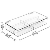 Yiktop Acrylic Eyeglass Organizer, Stackable Sunglasses Case Storage Organizer with Lid - 2 Pack Yiktop