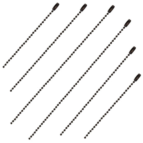 Blue Donuts Ceiling Fan Pull Chain Extender 3.2mm Diameter Oil Rubbed Bronze Chain Extension, Pack of 6 â€“ Two 12 Inch, Two 24 Inch, Two 36 Inch, Metal, Brown Blue Donuts