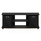 Furinno Econ Entertainment Center, Black/Black Furinno