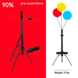 MEEDEN Art Easel Stand for Painting & Display, Premium Aluminum Painting Easel, Portable Paint Easel for Canvas Painting, Floor Easel with Swing-Out Palette Holder & Brush Rest, Hold Canvas Up to 34" MEEDEN