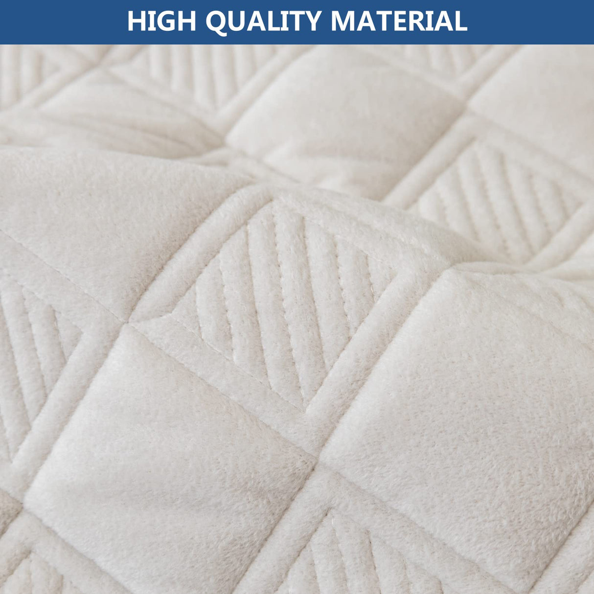 Eismodra Sectional Couch Covers,L Shape Sofa Slipcover Furniture Protector for Dogs Cats Pet Chaise Lounge 3 Cushion Couch Loveseat,White 36 x 36 inches (Only 1 Piece) Eismodra