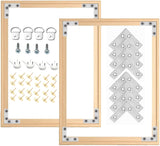 2 Set 16"X 20" DIY Wood Canvas Stretcher Bars,Removable Canvas Frames Kit,Lightweight Sturdy Stretcher Frames for Oil Painting,Diamond Painting,Canvas Painting and Needle Arts Supplies (16in*20in) BROTOSPAC