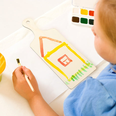 Marsui 12 Pieces Mini Wooden Cutting Board Christmas DIY Chopping Board with Handle Thanksgiving Craft Paddle Board for Home Kitchen Cooking Vegetables Decor(11.8 x 4.3 Inch) Marsui