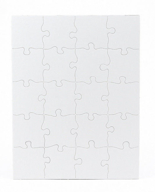 12 Blank Jigsaw Puzzles – 10.25 x 13.25 Inch, 20 Pieces Each – Hygloss DYI Party invites, Perfect for Decorating, Kids' Activities, Arts & Crafts or Party Favors - Puzzle Pieces to Draw On for Crafts