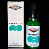 Teal Liquid Candle Dye Concentrated (1 oz Bottle with Dropper) Soy Candle, Paraffin Wax, Gel Wax, Natural Wax Blends, for Candles, Wax Melts, Snap Bars Virginia Candle Supply