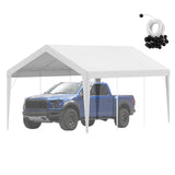 VEVOR Carport Replacement Canopy Cover 10 x 20 ft, Garage Top Tent Shelter Tarp Heavy-Duty Waterproof & UV Protected, Easy Installation with Ball Bungees,White (Only Top Cover, Frame Not Include) VEVOR
