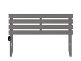 AFI, Oxford Headboard, Queen with Attachable USB Charger, Gray AFI