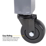 Heavy Duty Adjustable Height Rolling Shop Stool With Tool Tray Speedway Motors