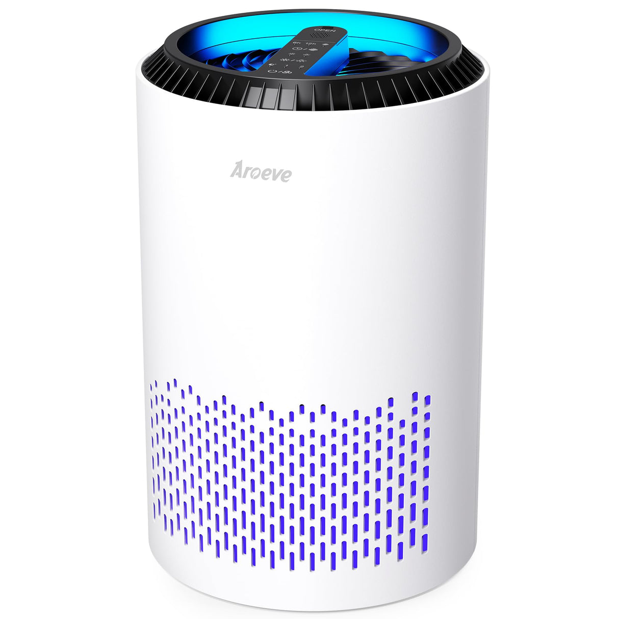 AROEVE Air Purifiers for Bedroom Home, Air Purifier For Smoke Pollen Dander Hair Smell Air Cleaner with Sleep Mode Speed Control For Bedroom Office, MK01- White(Available for California) AROEVE