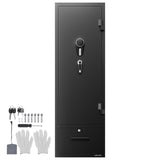 VEVOR 4 Gun Safe, Long Gun Cabinet for Rifles and Pistols, Quick Access Rifle Safe with 2 Ammo Slots, 2 Pistol Pockets & 2 Adjustable Racks, Large Digital Cabinet with Key and Password Lock VEVOR
