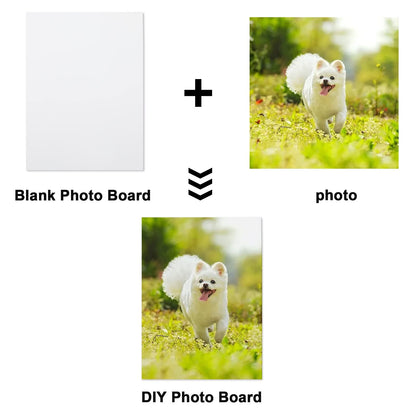 10 Pcs Sublimation Metal Photo Blanks 8"X10" X0.45mm Aluminum Photo Sign Blank Photo Metal Wall sublimation Poster Frame Blanks (White)