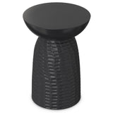 SIMPLIHOME Boyd SOLID MANGO WOOD 13 inch Wide Round Contemporary Wooden Accent Table in Black, Fully Assembled, for the Living Room and Bedroom SIMPLIHOME