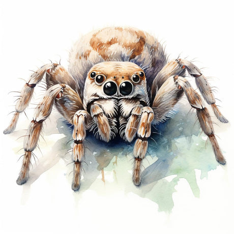 Watercolor Spider 5D Diamond Art Painting Kits Round Full Drill Diamond Art DIY Paint by Diamond Number Kits for Beginners Crystal Cross Stitch Wall Decor(40x40cm)(4) Generic