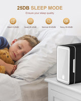 CUTIEWORLD Makeup Fridge With Dimmable LED Light Mirror, 4L Mini Fridge for Bedroom, Car, Office & Dorm, Cooler & Warmer, Portable Small Refrigerator for Cosmetics, Skin Care and Food, Black CUTIEWORLD