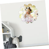 EXCEART Retro Wood Wall Clock - Silent Mechanical Clock, DIY Decorative Brown Clock, 11.40X11.40X1 inches, Battery Powered, for Bedroom EXCEART