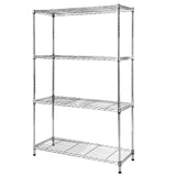 hiLISS Heavy-Duty 4 Tiers Chrome Steel Wire Shelving NSF Certified. Adjustable Storage Rack for Kitchen,Garage,and Laundry Utility Room (Chrome-4Tiers-36x14x54) hiLISS