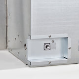 Duluth Forge Ventless Stainless Outdoor Gas Fireplace Insert with Reflective Black Glass Media - 24,000 BTU, Manual Control - Model# DF450SS-G-RBLK Duluth Forge