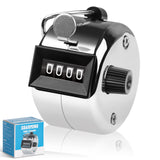 SDARMING Tally Counter, 4-Digit Clicker Counter, Metal Hand Tally Counters Clicker Pitch Counter for Counting, Knitting, Coaching, Golf, Lap, Fishing SDARMING