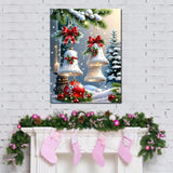 Canrichshop Christmas Bell Diamond Art Beginners,Christmas Diamond Painting Kits for Adults,5D Full Drill Diamond Dot,Gem Art Crafts for Adult Wall Decor 12x16inch Canrichshop