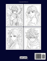 ANIME COLORING BOOK FOR BOYS AND GIRLS: Great Way to Unwind and Relieve Stressors of the Day Ages 6-12 Majosta