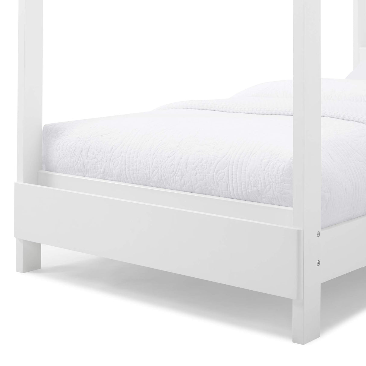 Delta Children Poppy House Wood Twin Bed, Platform Bed - No Box Spring Needed, Bianca White Delta Children
