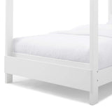 Delta Children Poppy House Wood Twin Bed, Platform Bed - No Box Spring Needed, Bianca White Delta Children