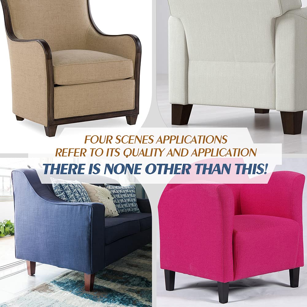 8 Inch Wood Furniture Legs, Wooden Couch Sofa Leg Feet Set of 4, Mid-Century Modern Walnut Square Replacement Legs for Sectional Nightstand Armchair Recliner Table Dresser Sideboard CtopoGo