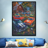 BOHADIY Diamond Painting Kits for Adults and Kids Cars Diamonds Art Paint with Diamonds Large Size Inch 5d Diamond Painting Crystal Diamond Cross DIY 5D Round Full Drill Art 16 × 12in BOHADIY