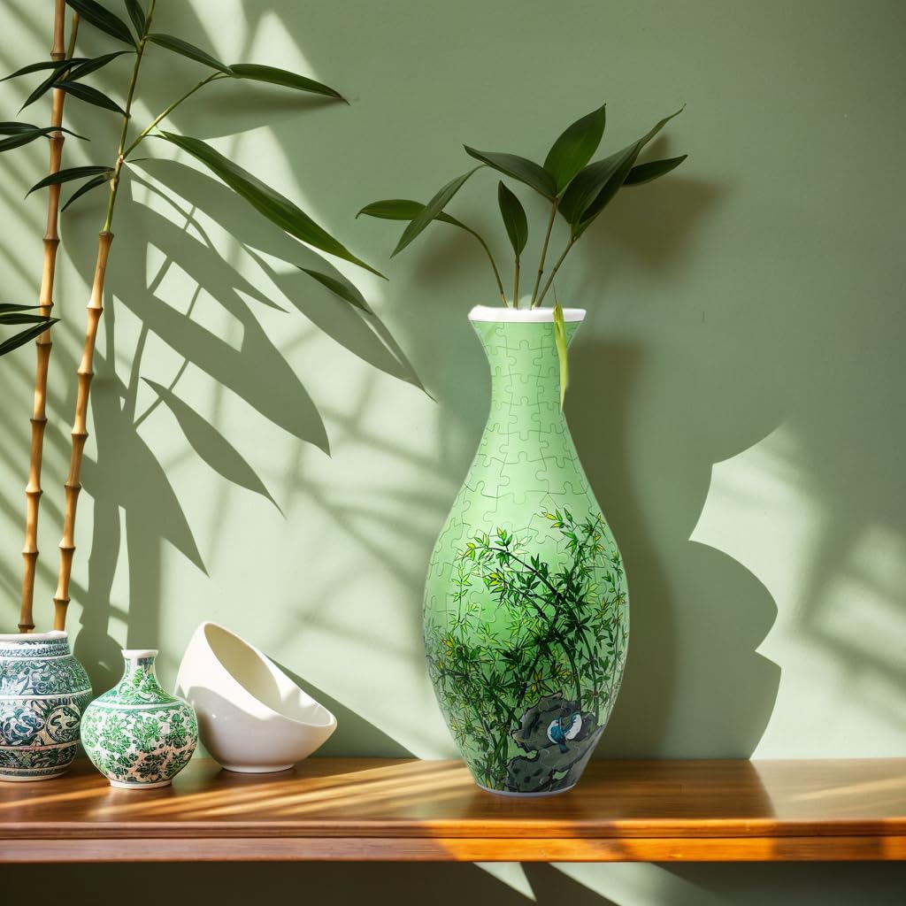 3D Puzzles Vase for Adults, 160 Pieces Puzzle Flower Vase for Home and Office Decor, DIY 4D Jigsaw Vase Arts and Crafts for Kids, Unique Housewarming Gifts for Moms YIZHOR