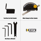 KFMK 2x42 in. Belt Sander & 6" Disc Sander Combo, 3.5Amp Bench Belt Sander for Woodworking & Metalworking, 1/2HP Belt Sander for Knife Making and Sharpening KFMK