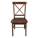 International Concepts X-Back Chair, Espresso IC International Concepts
