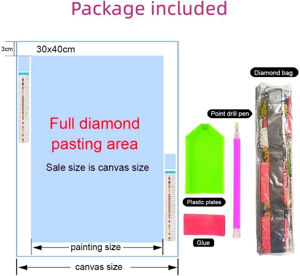 5D Diamond Art Painting Kits Beautiful Native American Woman Holding DIY Round Full Drill Diamond Paint by Diamond Number Kits for Beginners Crystal Cross Stitch Wall Decoration 30x40cm(3) WoodArtSupply