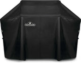 Napoleon BBQ Grill Cover for Prestige PRO 500 and Prestige 500 - Black BBQ Cover, Water Resistant, UV Protected, Air Vents, Velcro Closure, Hanging Loops, Adjustable Buckled Straps To Secure Cover Napoleon