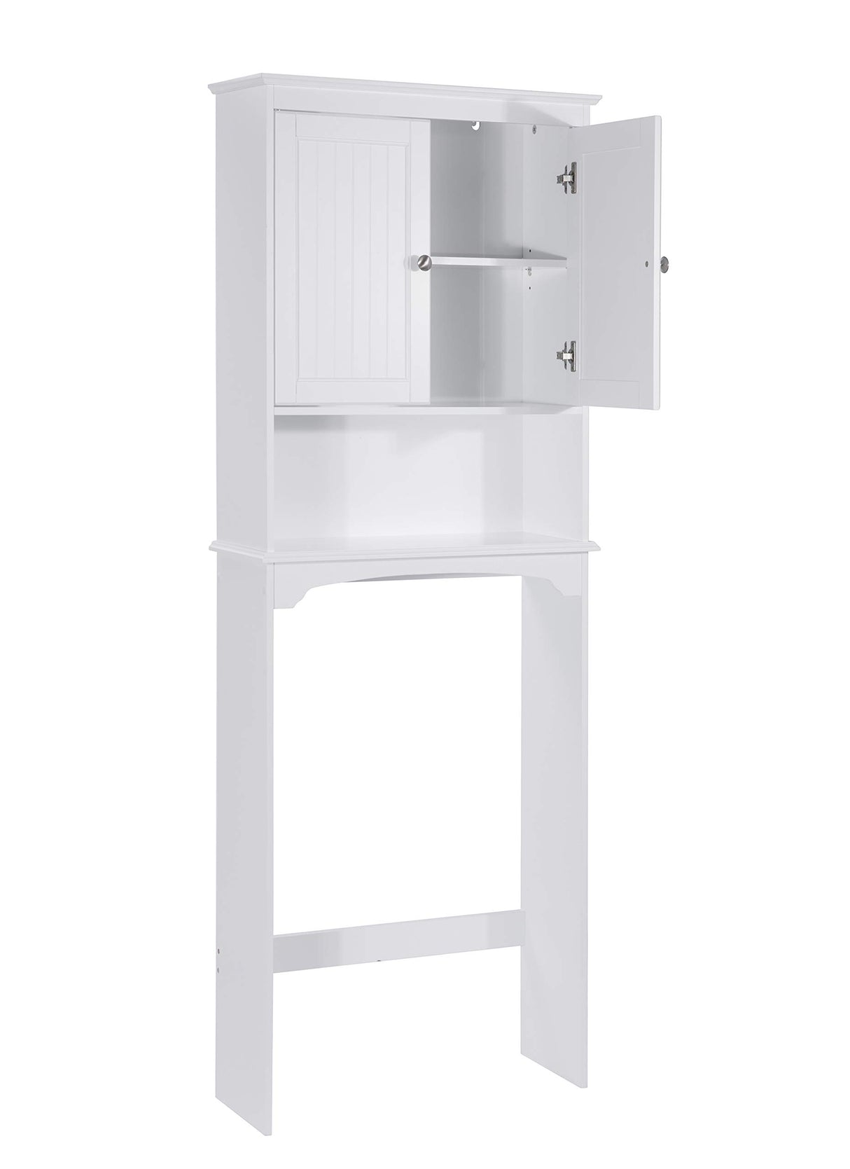 Spirich Over The Toilet Storage Cabinet, Bathroom Shelf Over Toilet, Bathroom Storage Cabinet Organizer, White Spirich