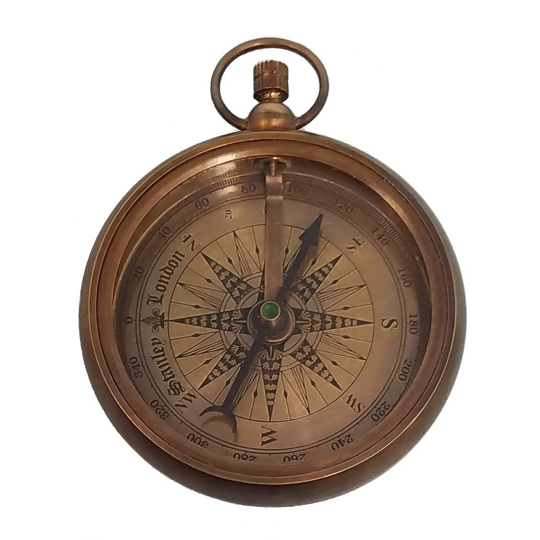 Engraved Compass for Son, Grandson | Personalized Baptism Gifts for Boys | Graduation Gift for Him (FBA - Behind You) Stanley London