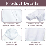 AiDiYGECO 3pcs Sublimation Hoodies Blank Men 100 Polyester Hoodie For Sublimation (2XL) AiDiYGECO