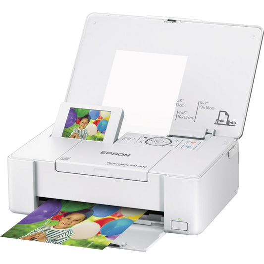 Epson PictureMate PM-400 Wireless Compact Color Photo Printer, white