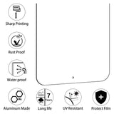 Acuxiaza White Blank Metal Signs : 18 x 12 Inches Rust Free Aluminum Blank Aluminum Sign Metal Signs Customized for Home Decor Business Indoor Outdoor Acuxiaza