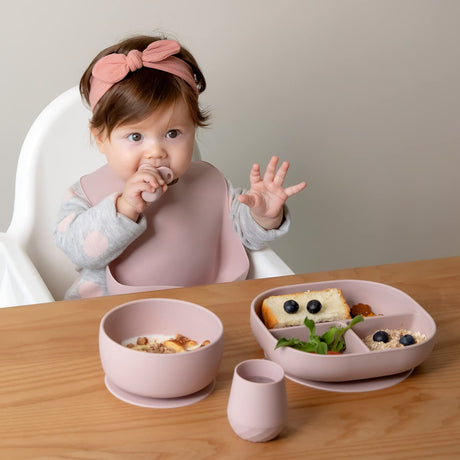 SAMiGO Silicone Baby Spoons Self Feeding 6+ Months - Infant Toddler Utensils - First Stage Baby Led Weaning Feeding Supplies - Set of 3 Pack SAMiGO
