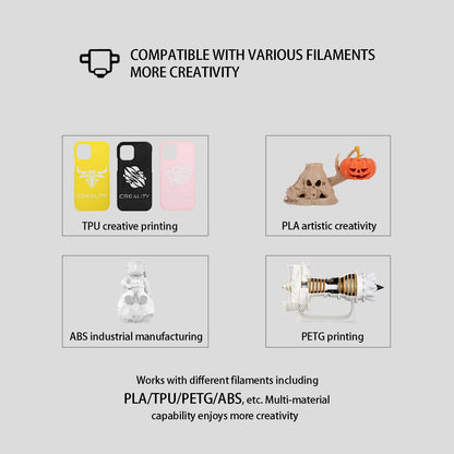 Creality Sprite Extruder Kit for Ender 3 V3 SE, Ender 3 V3 KE, 3D Printer Direct Drive Dual Gear Extrusion Filament Feeding Kit for Ender 3 S1, Ender 5 S1, Ender 3 V3 KE/SE - WoodArtSupply