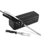 Hamilton Beach Set Electric Carving Knife for Meats, Poultry, Bread, Crafting Foam and More, Storage Case and Serving Fork Included, Black (74277) Hamilton Beach
