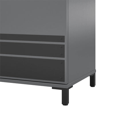 SystemBuild Evolution Shelby Garage Base Cabinet 2 Door, Graphite - WoodArtSupply